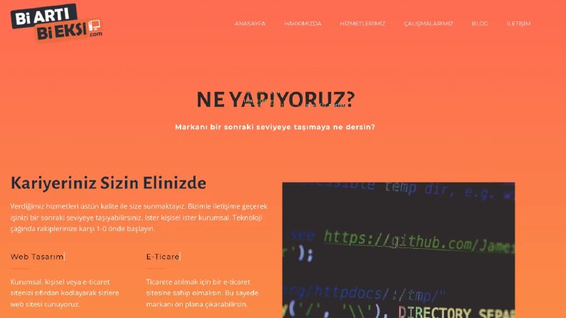 Bi Arti Bi Eksi Web Hizmetleri