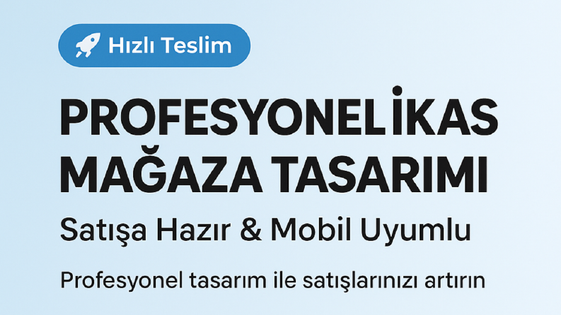 Profesyonel İkas Mağaza Tasarımı 