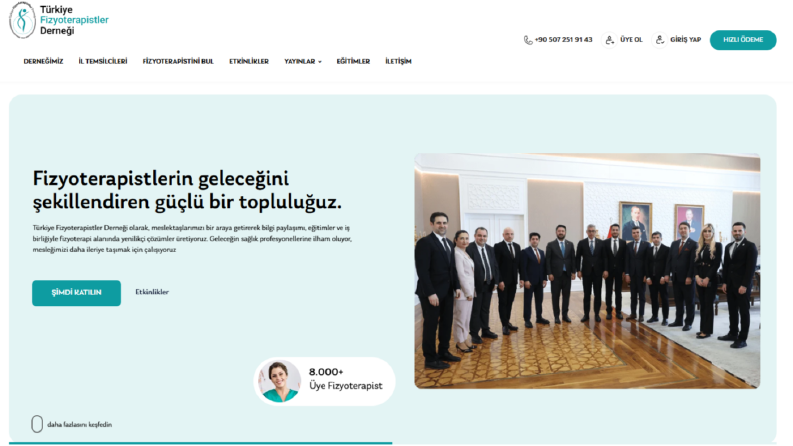 fizyoterapistler.org.tr – Kurumsal Üyelik Sistemi