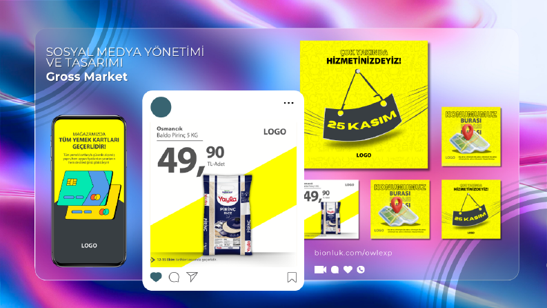 Gross Super Market Sosyal Medya Tasarım