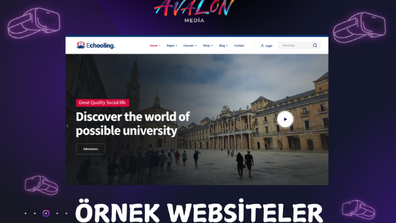 Üniversite gezi programı web sitesi