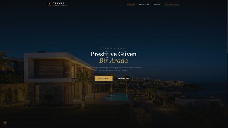 Güvenlik Sistemleri Firması İçin Modern Web Çözümü