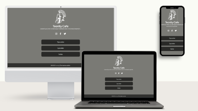 Yönetim Panelli QR Menü Web Sitesi