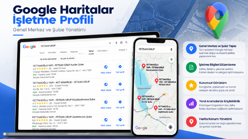 Fetsan Grup | Google Haritalar ve Şube Yönetimi
