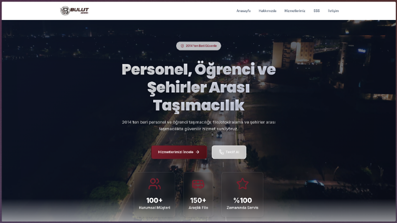 Bulut Tour Kurumsal Web Sitesi