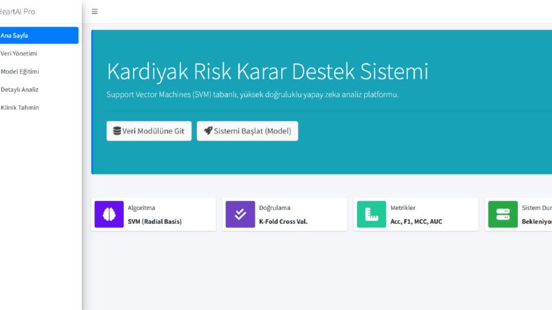 Yapay Zeka Destekli Kardiyovasküler Hastalık Riskini Tahmini