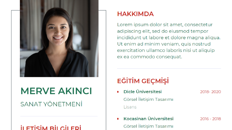 Etkileyici CV Tasarımı