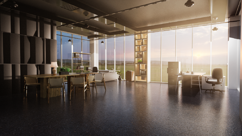 Modern Ofis ve Ticari Yerler İçin Gerçekçi 3D Görselleştirme