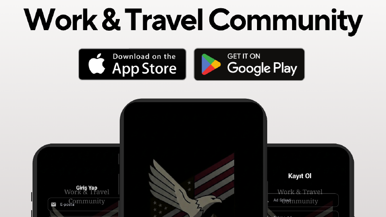"Work And Travel Community" App