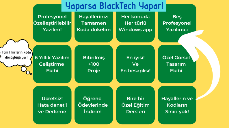 BlackTech Software | Windows Uygulamaları Geliştirme