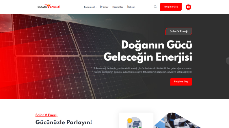 Solar V enerji Web Sayfası