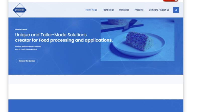 Creed Food Wordpress Tasarımı (https://creedfood.com)