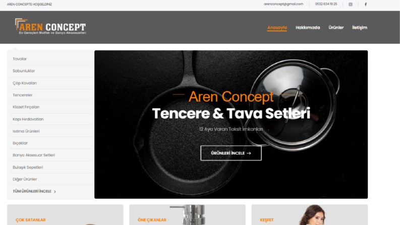 Modern E-Ticaret Web Sitesi