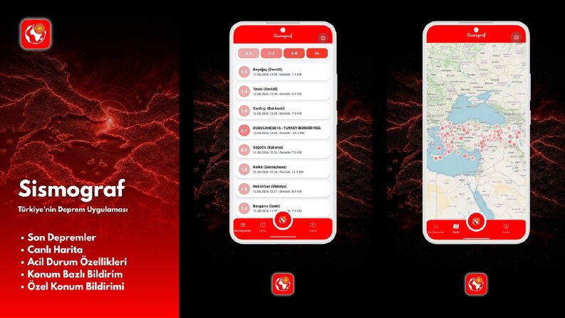 Sismograf - Son Depremler Mobil Uygulaması