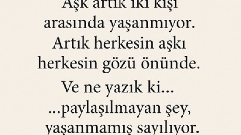 Etiketin Kadar Varsın: Aşk, Mekân ve Gösteri Çağı