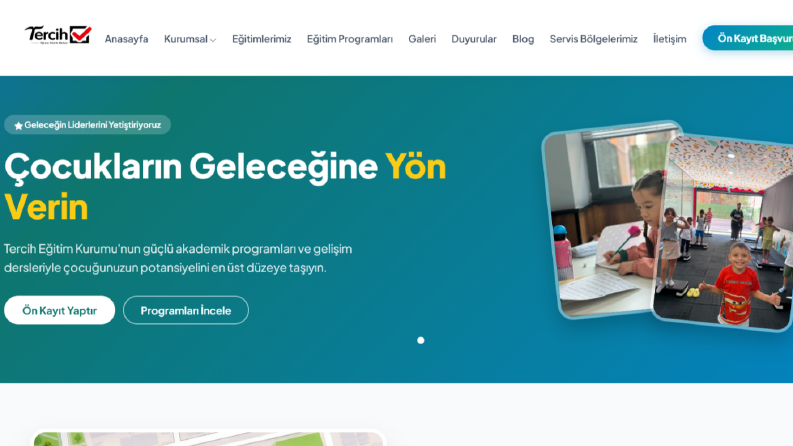 Tercih Eğitim Kurumu -Özel web kodlama