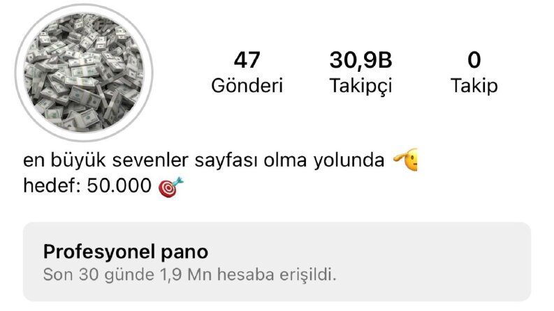 30 bin takipçili hesabımda reklamınızı yaparım