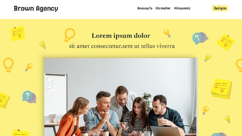 Brown Agency – Web UI Design for Creative Agency