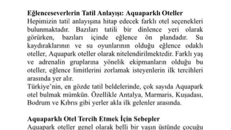 Gezi ve tatil yazıları