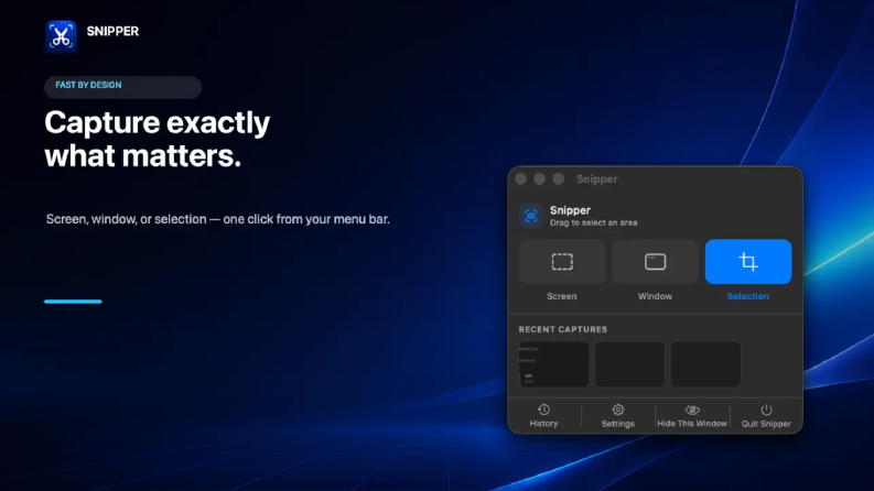 Snipper — macOS Ekran Görüntüsü Aracı