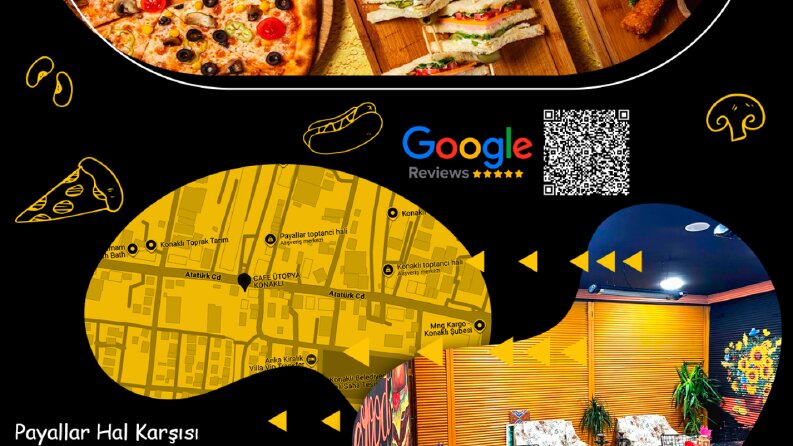 Utopya Cafe Broşür Tasarımı