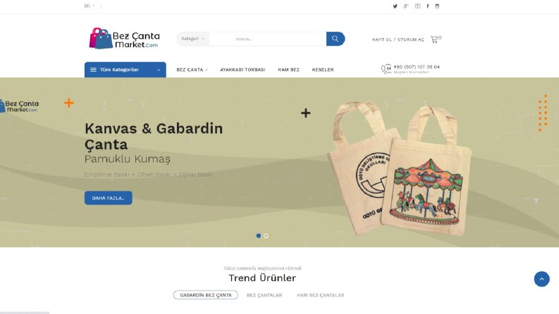 Bez Çanta E-Ticaret Sitesi