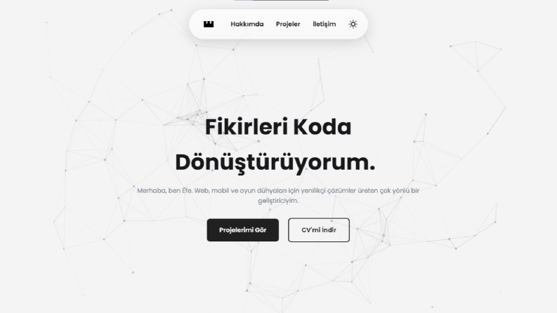 Portfolyo Web Sitesi Örneği