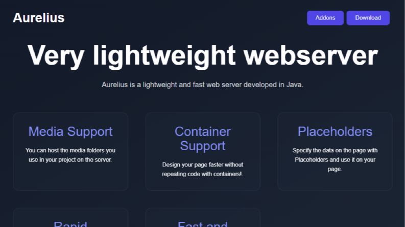 Aurelius Web Sunucu