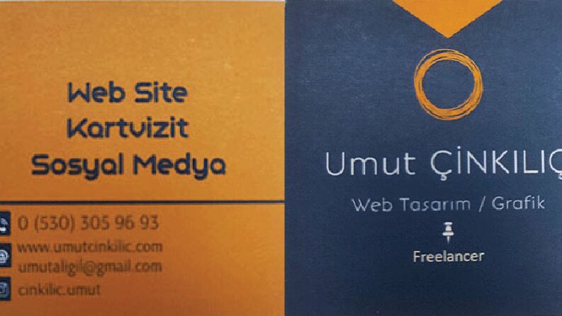 Umut Çinkılıç (Freelancer) - Kartvizit tasarımı
