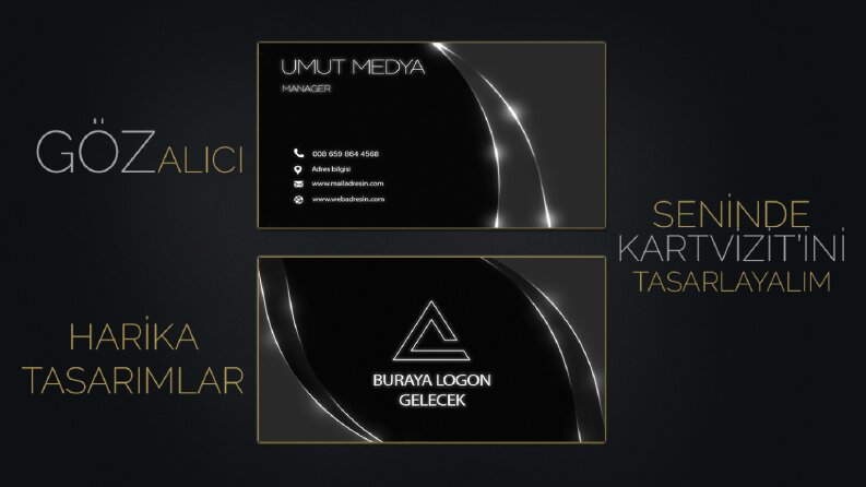 Şık tasarımlarla kartvizit sahibi ol
