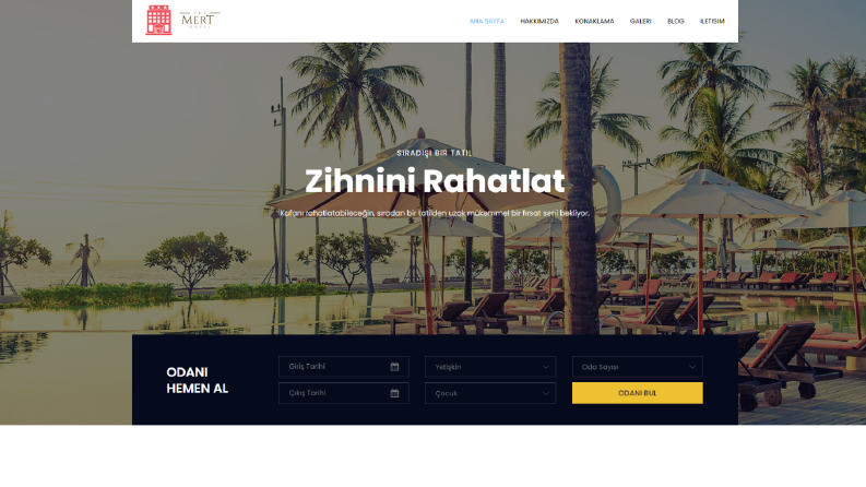 Mert Hotel - Web Sitesi