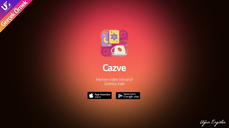 Cazve app icon tasarımı