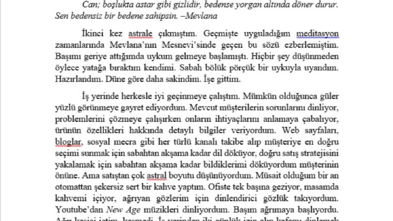 Word İşlemleri - İş Örneklerim