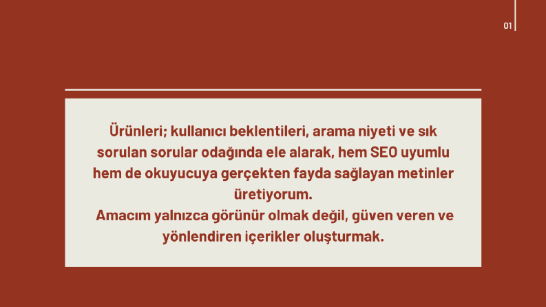 Kullanıcı Odaklı İçerik Üretimi