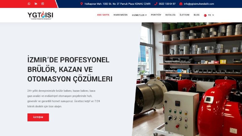 YGT ISI ve Mühendislik Kurumsal Web Sitesi