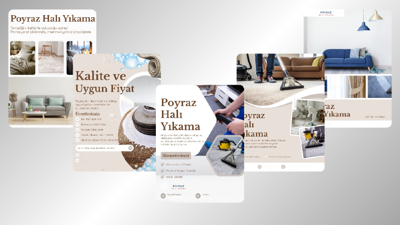 Poyraz Halı Yıkama - Konsept Sosyal Medya Tasarımı