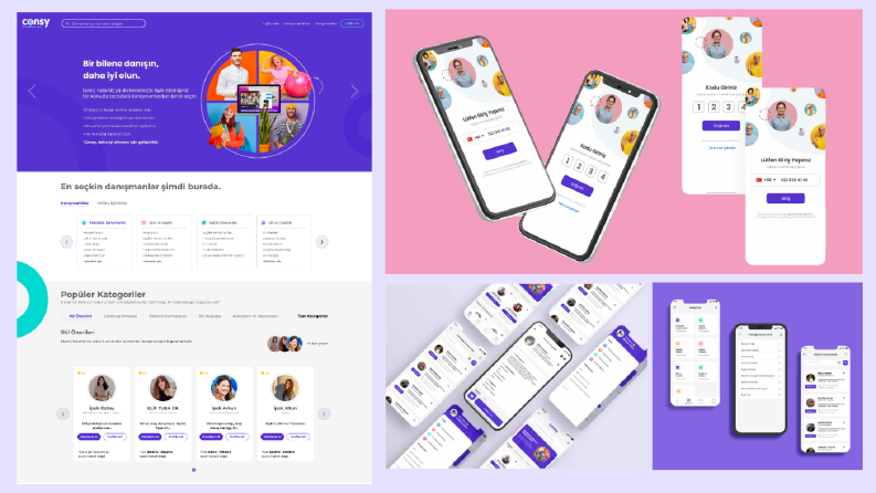 Online Danışman / Web- App UI Tasarım