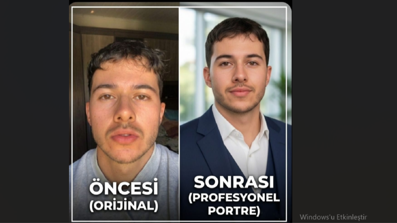 Yapay Zeka Destekli Profesyonel Kurumsal Portre Çalışması