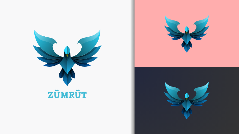 Zümrüt — Mavi Anka Logo Tasarımı