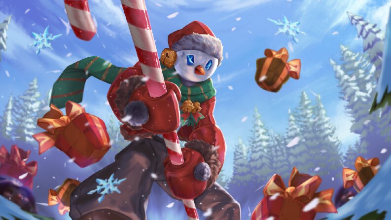 Snowman Splash Art