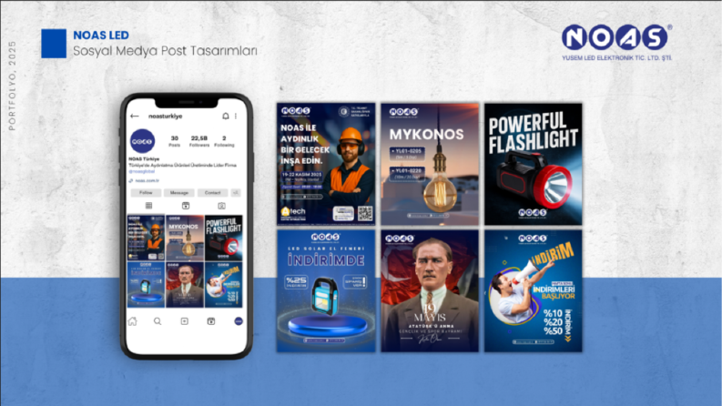 Noas LED | Sosyal Medya Post Tasarımları