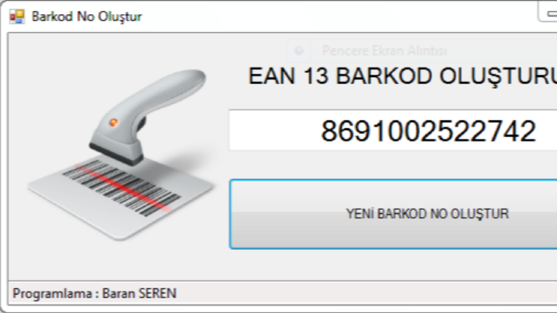 Ean 13 Barkod Oluşturucu
