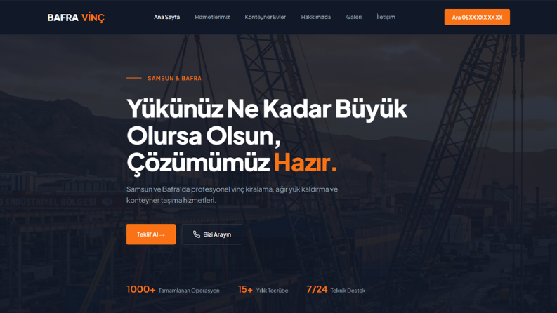 Bafra Vinç - Kurumsal Web Site Tasarımı