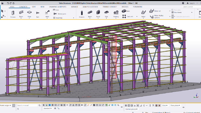 Tekla Structures workings