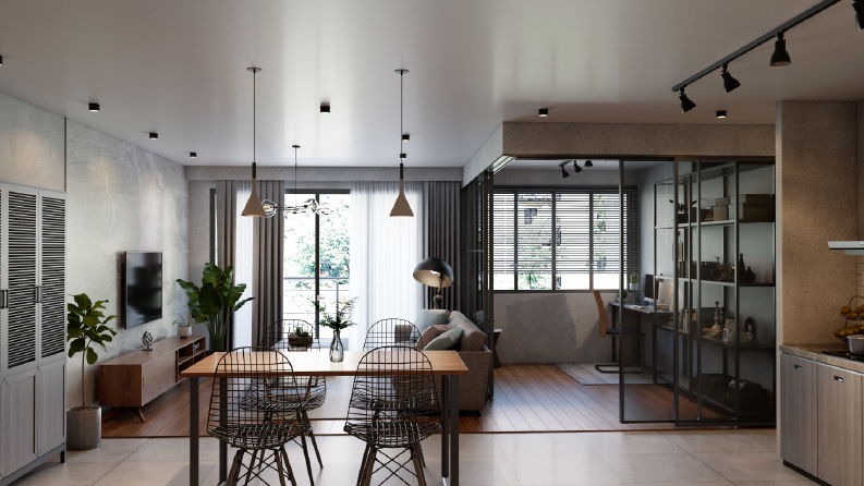 3D Interior Design of an Apartment
