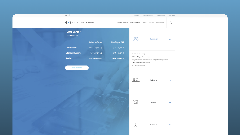 Emeklilik Gözetim Merkezi - Kurumsal Web Sitesi