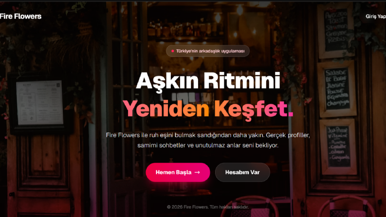 Fire Flowers Arkadaslık Web sitesi