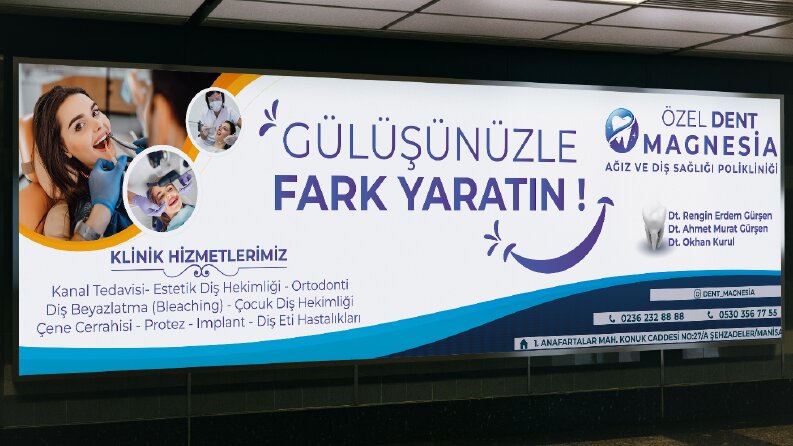 Diş Polikliğini Banner Çalışmamız