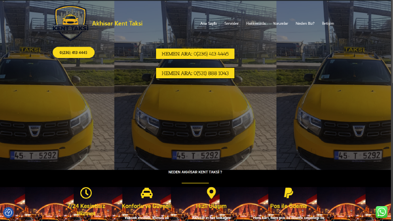 Akhisar Kent Taksi - Mobil Uyumlu Durak Sitesi