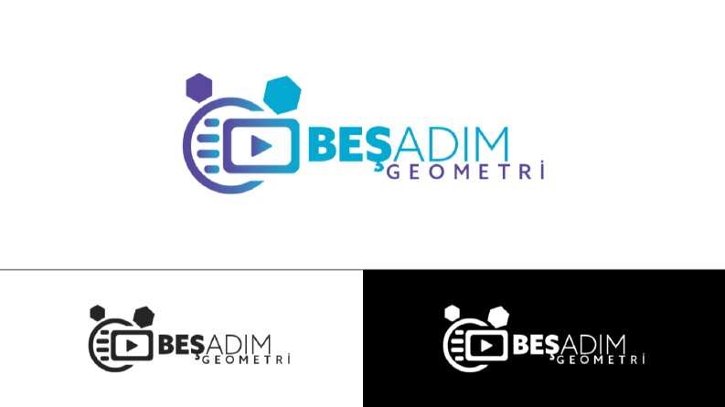 BeşAdım Geometri Youtube Kanalı Logo Çalışması
